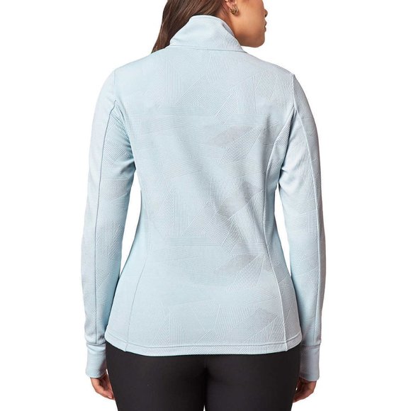 NWT Mondetta Women's Full Zip Lightweight Jacquard Jacket Blue Size S $60 EE252 - Picture 2 of 4